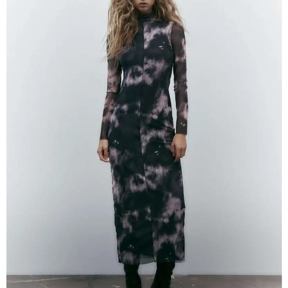 NWT Zara Mesh Dress - Picture 7 of 7